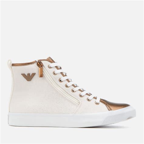 emporio armani trainers women's|ladies white armani trainers.